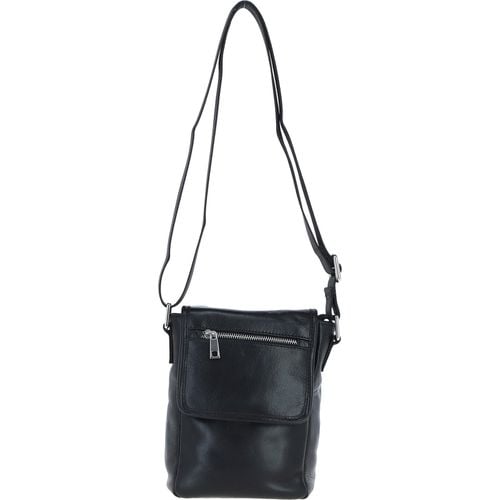 Real Leather Crossbody Flap Bag: pl-44 Black ONE SIZE - Ashwood Handbags - Modalova