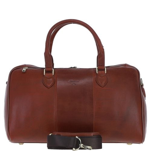 Real Leather Duffle Bag with Detachable Strap: pl-47 Tan ONE SIZE - Ashwood Handbags - Modalova