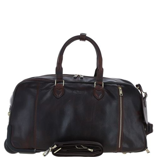 Luxurious Leather Wheeled Duffle Bag: pl-50 Brown ONE SIZE - Ashwood Handbags - Modalova