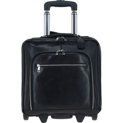 Real Leather Business Trolley Bag: pl-51 Black ONE SIZE - Ashwood Handbags - Modalova