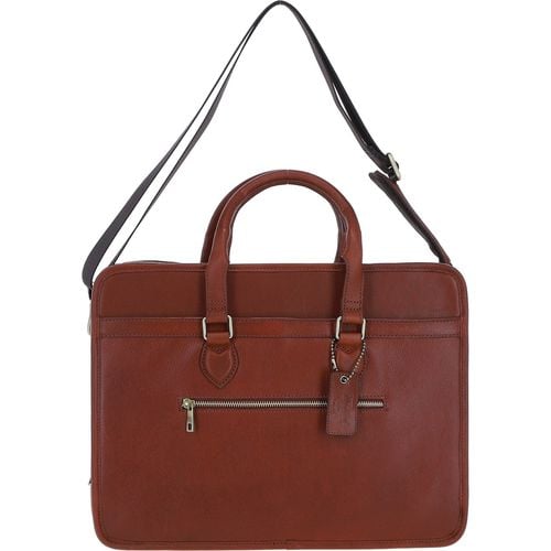 Real Leather Large Business Case: pl-48 Tan ONE SIZE - Ashwood Handbags - Modalova