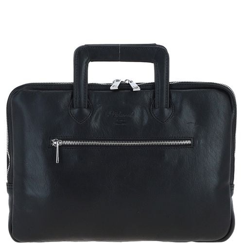 Real Leather Laptop Handle Bag: pl-45 Black ONE SIZE - Ashwood Handbags - Modalova