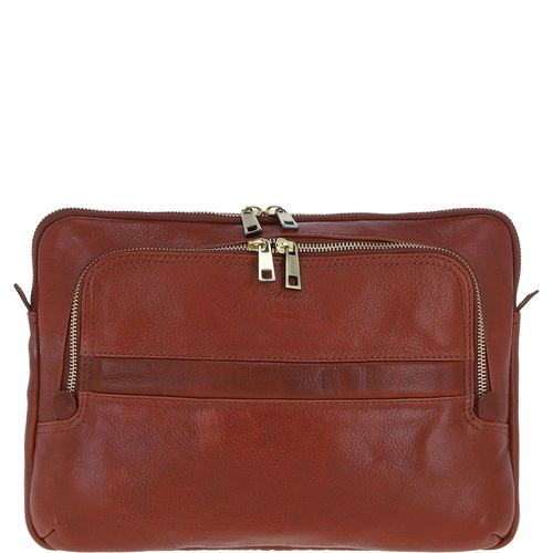 Real Leather Laptop Sleeve Bag: pl-42 Tan ONE SIZE - Ashwood Handbags - Modalova