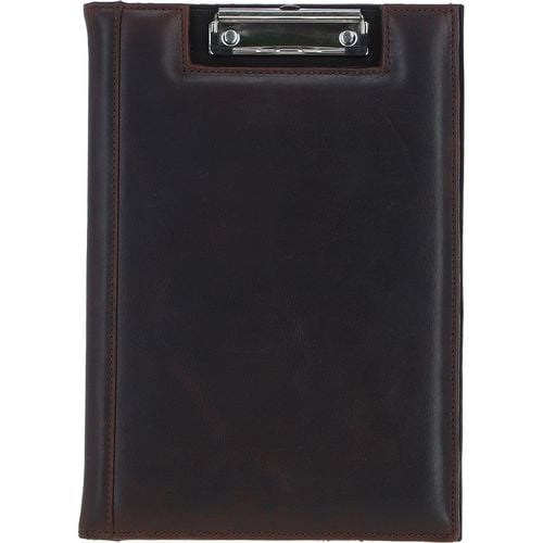 Real Leather Clip Pad Folder: pl-40 Brown ONE SIZE - Ashwood Handbags - Modalova