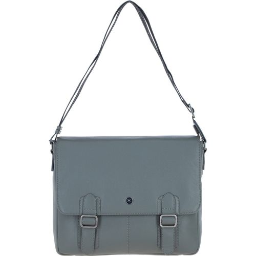 Apos;Emissary&apos; Real Leather Messenger Bag: 64403 Grey ONE SIZE - Ashwood Handbags - Modalova