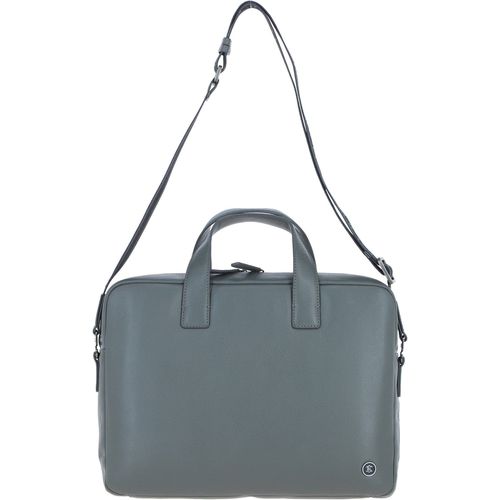 Apos;Maven&apos; Real Leather Messenger Bag: 64273 Grey ONE SIZE - Ashwood Handbags - Modalova