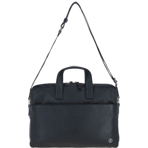 Apos;Commandeer&apos; Real Leather Laptop Bag: 64547 Black ONE SIZE - Ashwood Handbags - Modalova