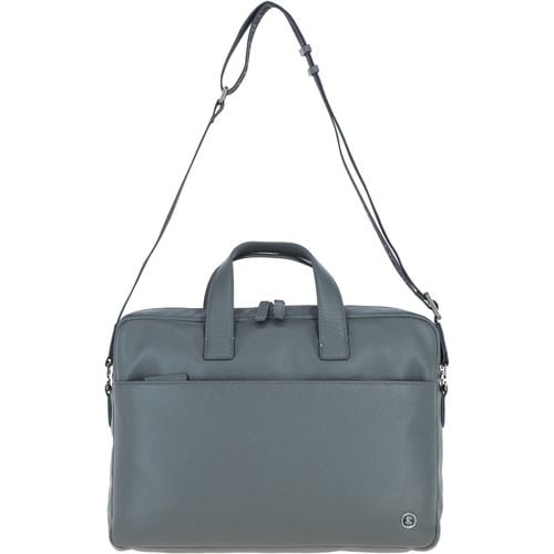 Apos;Commandeer&apos; Real Leather Laptop Bag: 64547 Grey ONE SIZE - Ashwood Handbags - Modalova