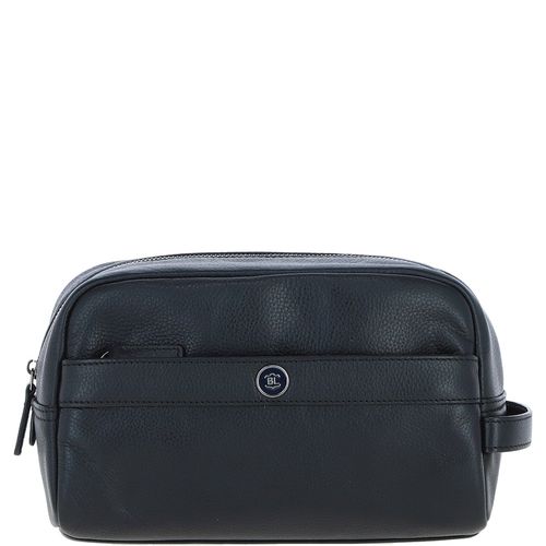 Apos;Aqualuxe&apos; Real Leather Wash Bag: 64407 Black ONE SIZE - Ashwood Handbags - Modalova