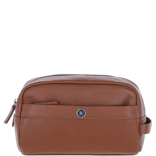 Apos;Aqualuxe&apos; Real Leather Wash Bag: 64407 Tan ONE SIZE - Ashwood Handbags - Modalova