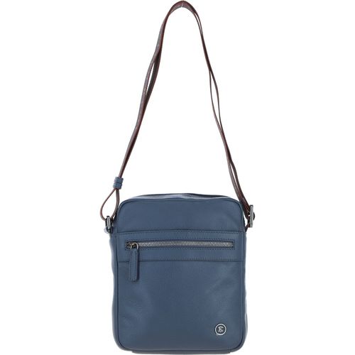 Apos;Crossflow&apos; Real Leather Crossbody Bag: 64405 Navy ONE SIZE - Ashwood Handbags - Modalova