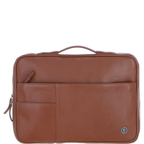 Apos;Minimalist&apos; Real Leather Organizer with Laptop Compartment: 64546 Tan ONE SIZE - Ashwood Handbags - Modalova