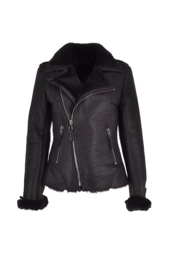 Apos;Alayna&apos; Womens Luxury Shearling Jacket: P-47 Black 14 - Ashwood Handbags - Modalova