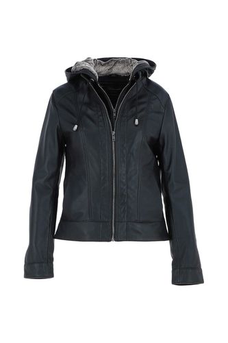 Apos;Malmo&apos; Two-In-One Detachable Hood Leather Jacket: awl-484 Black 22 - Ashwood Handbags - Modalova