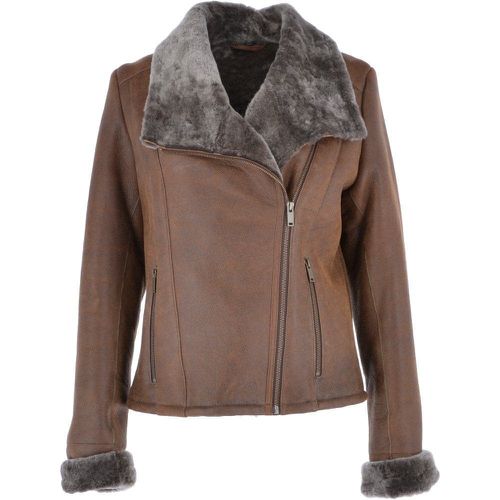 Apos;Imelda&apos; Sheepskin Jacket: FEN 10423 Tobacco 16 - Ashwood Handbags - Modalova