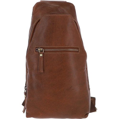 Real Leather Three Pocket Sling Bag: M-53 Cognac ONE SIZE - Ashwood Handbags - Modalova