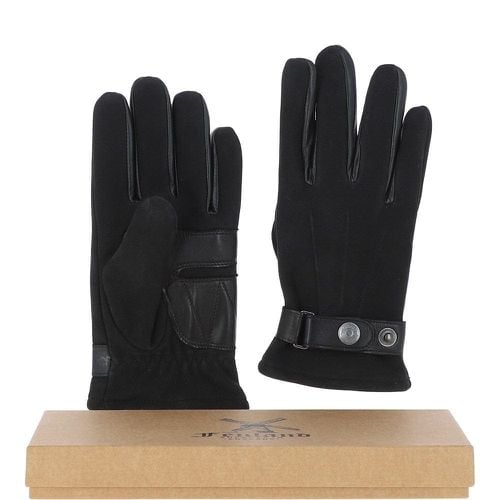 Fenland Suede Gloves: FEN-1003 Black Size XL - Ashwood Handbags - Modalova