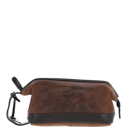 Real Leather Wash Bag: LOU Brown ONE SIZE - Ashwood Handbags - Modalova