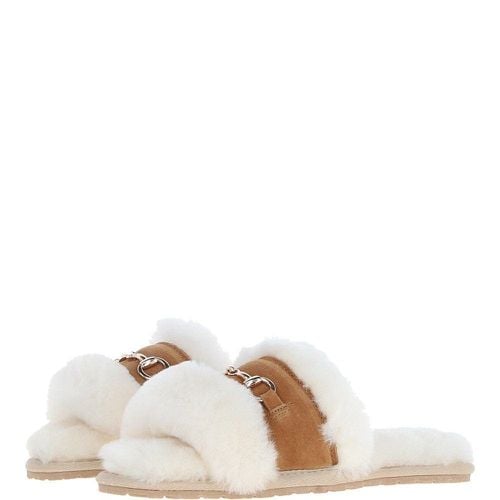 Fenland Ladies Sheepskin Sliders: SOPHIE Tan 6 - Ashwood Handbags - Modalova