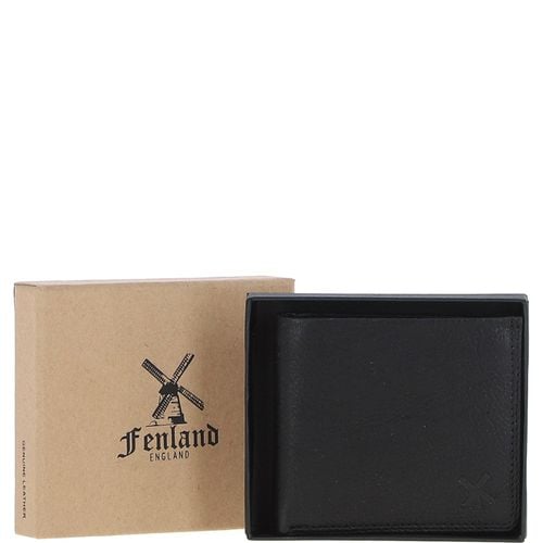 Men&apos;s Leather Classic 8 Card Billfold Wallet: FEN-551 Black/mud ONE SIZE - Ashwood Handbags - Modalova