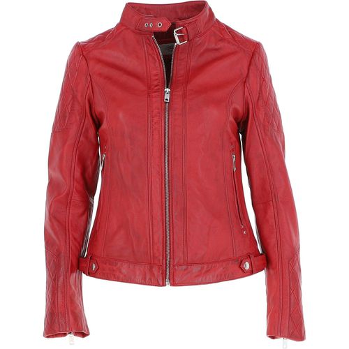 Apos;Kore&apos; Leather Jacket: JESSY-2 Red 14 - Ashwood Handbags - Modalova