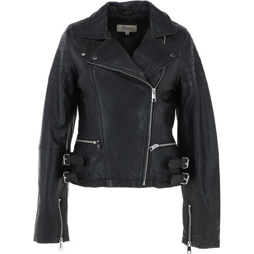 Apos;Medusa&apos; Leather Biker Jacket: BR CHELSEA Black 14 - Ashwood Handbags - Modalova