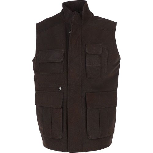 Eight Pocket Leather Gilet: HUNTER Brown/waxy Size 2XL - Ashwood Handbags - Modalova