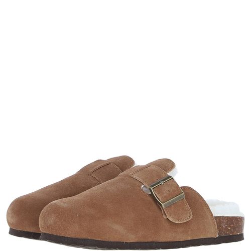 Fenland Unisex Sheepskin Slippers: unisex-cork-slippers Tan 10 - Ashwood Handbags - Modalova