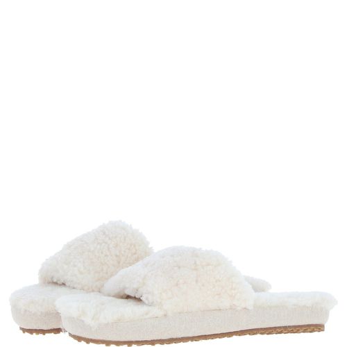 Fenland Ladies Sheepskin Slippers: nancy-slippers Beige 5 - Ashwood Handbags - Modalova