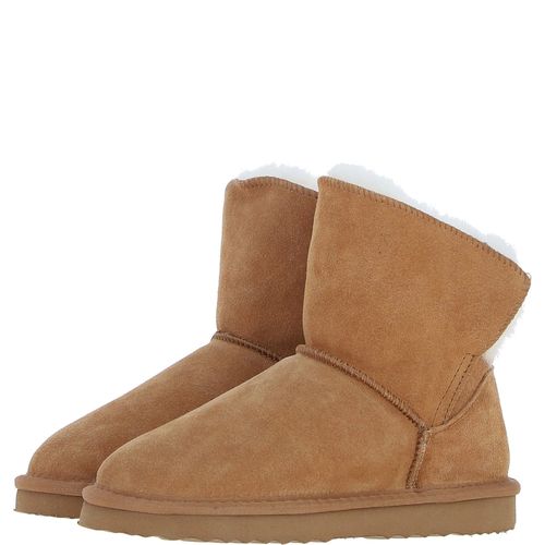 Fenland Ladies Sheepskin Boots: becca-boots Tan 4 - Ashwood Handbags - Modalova