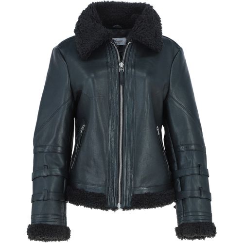 Womens Shearling Jacket: 2419 Black 10 - Ashwood Handbags - Modalova