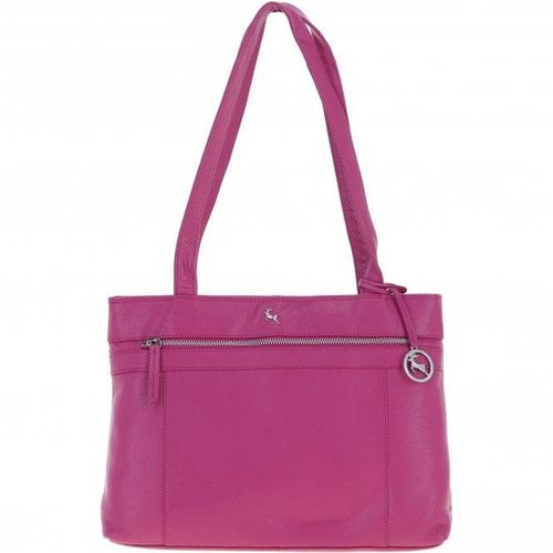 Classic Leather Zipped Shoulder Bag: Derry Berry NA - Ashwood Handbags - Modalova