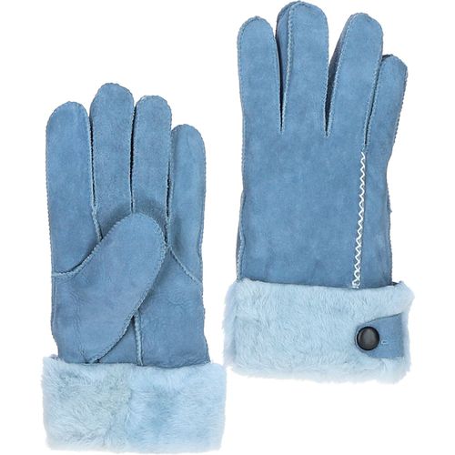 Real Sheepskin Gloves: FEN-903 Sky blue 14 S/M - Ashwood Handbags - Modalova