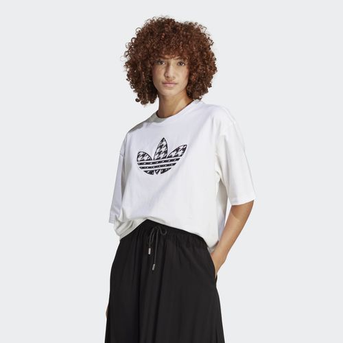 Camiseta Originals Houndstooth Trefoil Infill - adidas - Modalova