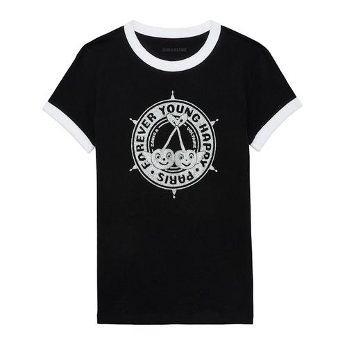 Camiseta Walk Con Strass Y Escudo - Zadig & Voltaire - Zadig&Voltaire - Modalova