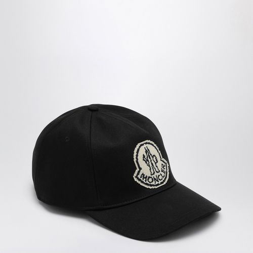 Cappello da baseball nero con logo - Moncler - Modalova