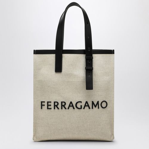 Borsa tote in canvas con logo - Ferragamo - Modalova