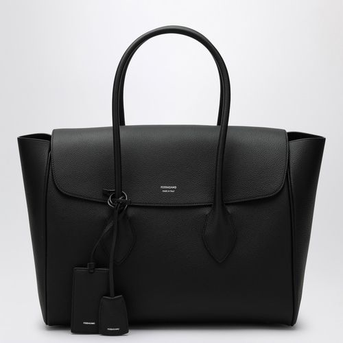 Borsa Tote East-West nera - Ferragamo - Modalova