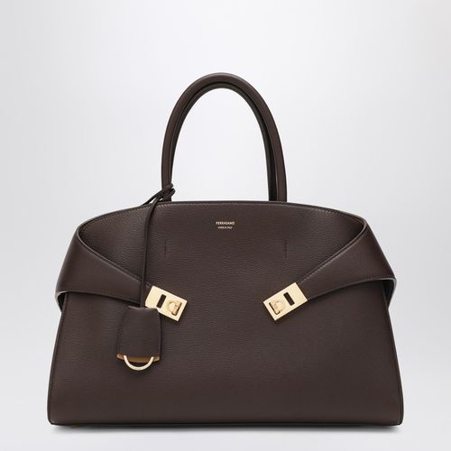 Hug M Handtasche aus Leder in /Ocker - Ferragamo - Modalova