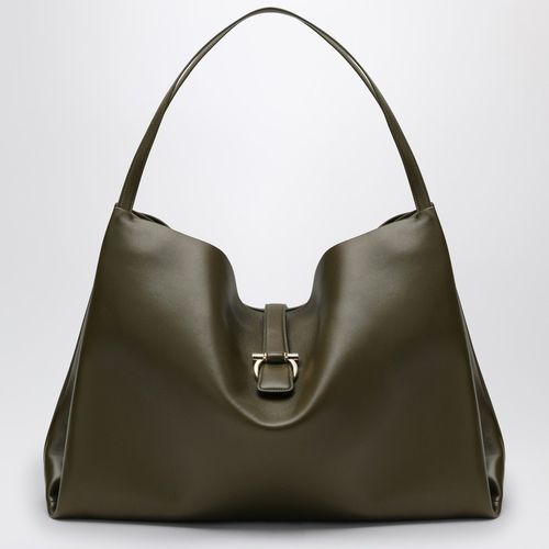 Borsa tote grande verde oliva in pelle - Ferragamo - Modalova