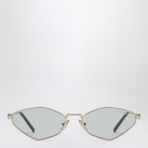 Sonnenbrille Miu Regard gold/hellgrün - Miu Miu - Modalova