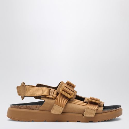 Sandalo Shinjuku Cork Brown in pelle naturale e tessuto - Birkenstock - Modalova