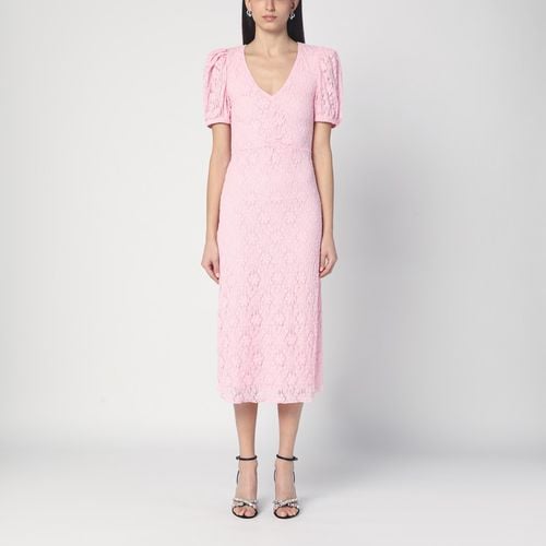 Abito midi rosa in pizzo - ROTATE Birger Christensen - Modalova