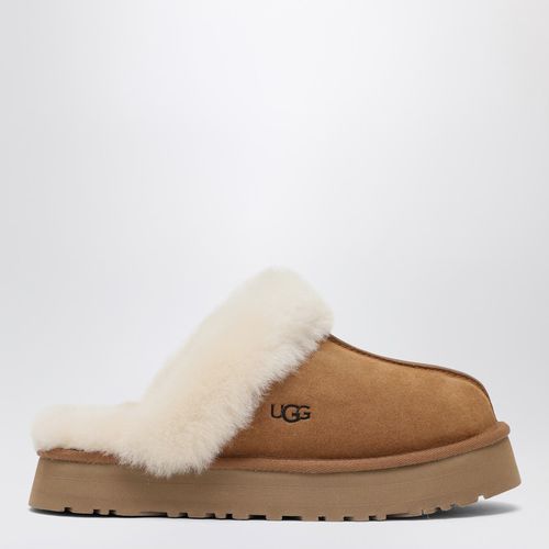 Ciabatta Disquette castagna in pelle - UGG - Modalova