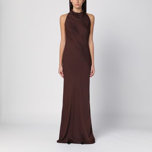 Brown lace long dress - ROTATE Birger Christensen - Modalova