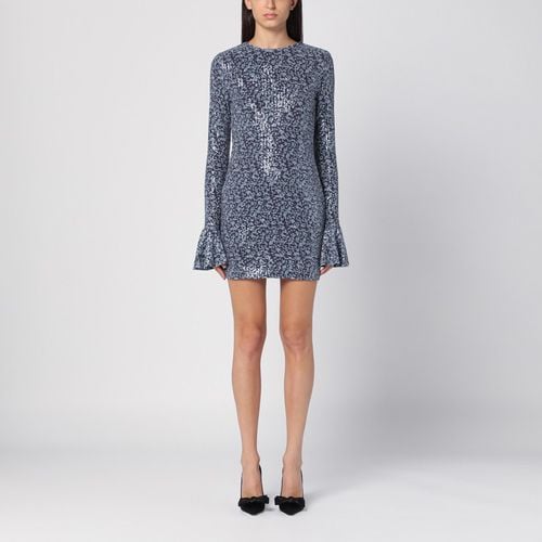 Sequined mini dress with purple print - ROTATE Birger Christensen - Modalova