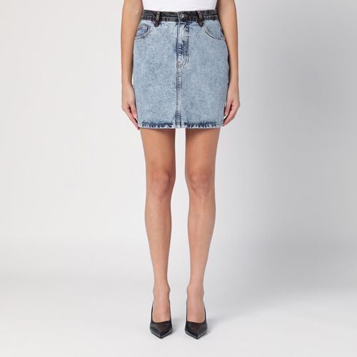 Mini gonna patchwork in denim organico - ROTATE Birger Christensen - Modalova