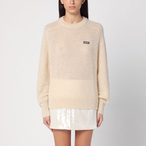 Cream coloured mohair blend jumper - ROTATE Birger Christensen - Modalova