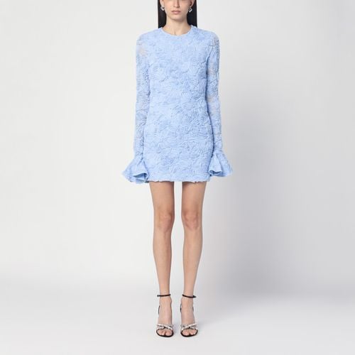 Mini abito azzurro con ricamo fiori - ROTATE Birger Christensen - Modalova