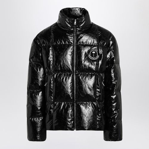 Metallic black Simoom down jacket - Moncler X Palm Angels - Modalova